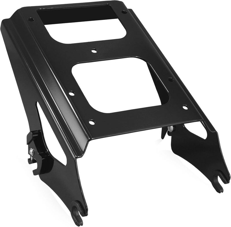 SWESGI Detachable Two Up Tour Trunk Mounting 09-13 2-Up Tour Trunk Mounting Rack Compatible Harley Davidson Touring Street Glide Road King Road Glide Electra Glide (2009-2013 Rack Black) - Image 1